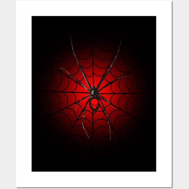 Black Widow Spider Wall Art by Artizan